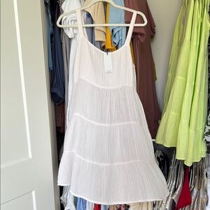 Pale Pink Sleeveless Tiered Dress